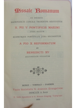 Missale Romanum