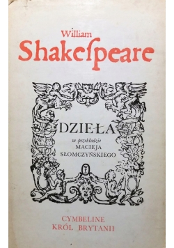 Dzieła Cymbeline  Król Brytanii
