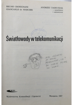 Światłowody telekomunikacji
