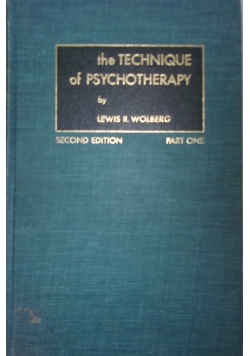 The technique of psychotherapy