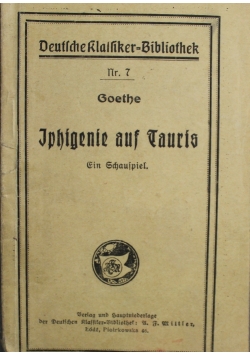 Iphigenie auf Tauris 1929 r.