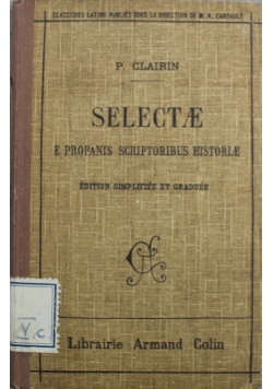 Selecte E Profanis Scriptoribus Historiae 1925 r.
