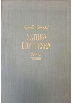 Sztuka edytorska. Zarys teorii