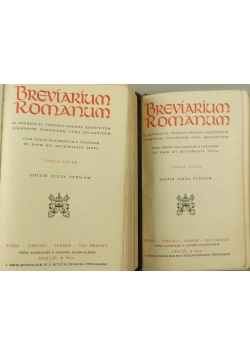 Breviarium Romanum, zestaw 2 książek, 1945 r.