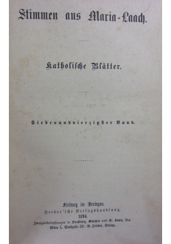 Stimmen aus Maria-Laach: katholische Blätter, 1894 r.