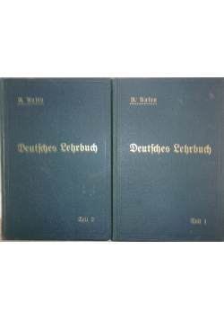 Deutfches lehrbuch, 2 książki, 1916r