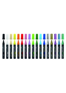 Marker akrylowy 18 kolorów mix 20 sztuk