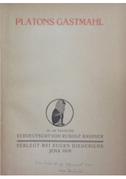 Platons Gastmahl, 1919r