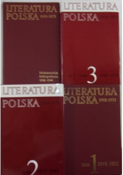 Literatura polska 1918-1975, zbiór 4 książek