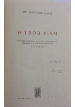 Wybór pism