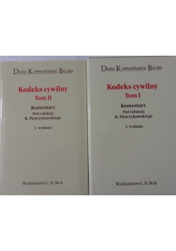 Kodeks Cywilny tom 1-2