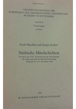 Stadtische Mittelschichten