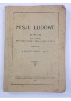 Misje ludowe, 1930 r.