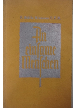 An einflame Menfchen, 1936 r.