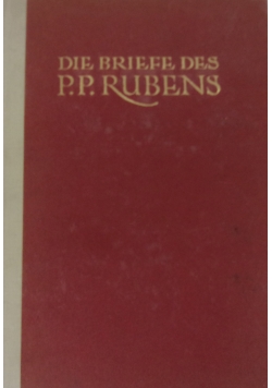Die briefe des P.P. Rubens, 1918 r.