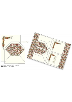 Papeteria Wallet 6 kopert i 6 papierów listowych DRB 001W
