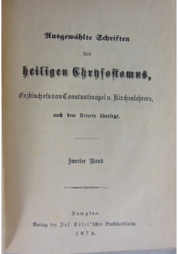 Husgewahste gchristen des heiligen chrhsostomus, 1874r.
