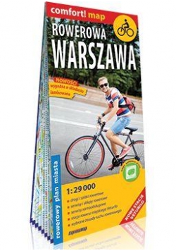 Comfort!map Rowerowa Warszawa 1:29 000 plan miasta