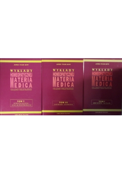 Wykłady Homeopatycznej  materia Medica, tom  I ,II i III