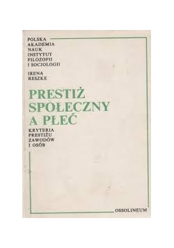 Prestiż społeczny a pleć