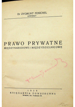 Prawo prywatne 1928 r