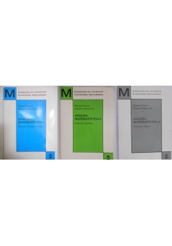 Analiza matematyczna - zestaw 3 książek