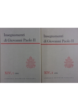 Insegnamenti di Giovanni Paolo II, T.XIV, Część 1,2