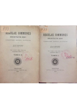 Regulae Communes, Tom I-II, 1913 r.