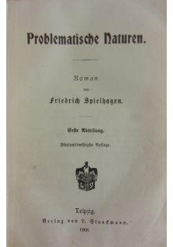 Problematische naturen, 1908r.