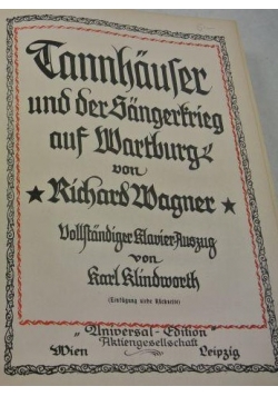 Tannhauser und der Sangerkrieg auf Wartburg,