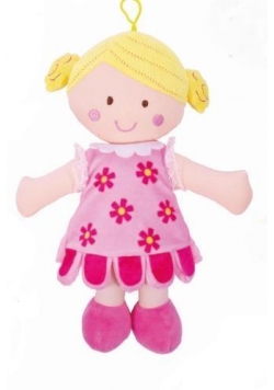 Lalka szmaciana Peppi 30cm różowa