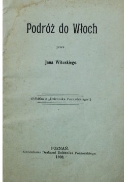 Podróż do Włoch 1908 r.