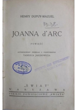 Joanna d'Arc, 1936 r.