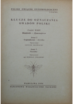 Klucz do oznaczania owadów Polskich Zeszyt  2 i 3