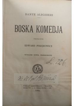 Boska Komedja,1909r.