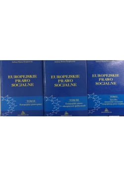 Europejskie prawo socjalne, 3 tomy