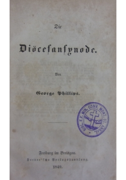 Die Diocefanfnnode,1849r.