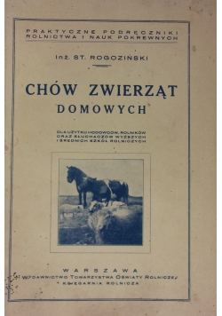 Chów zwierząt domowych, 1930 r.
