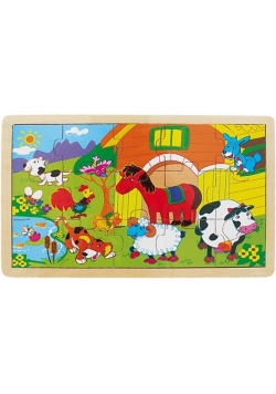 Puzzle drewniane Zwierzęta