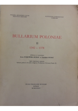 Bullarium Poloniae II 1342-1378