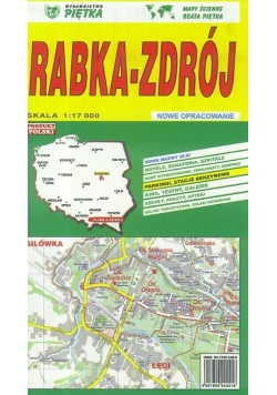 Rabka-Zdrój 1:17 000 plan miasta PIĘTKA