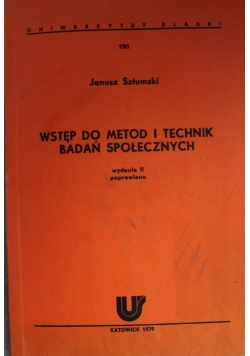 Wstęp do metod i technik badań społecznych