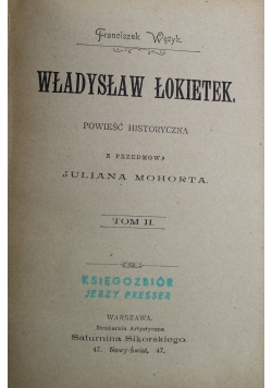 Władysław Łokietek powieść historyczna tom II 1898 r.