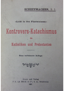 Kontrovers- katechismus, 1931r.