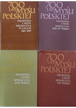 700 lat myśli polskiej. Filozofia i myśl społeczna XVII wieku, 4 tomów