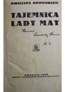 Tajemnica Lady May 1933 r