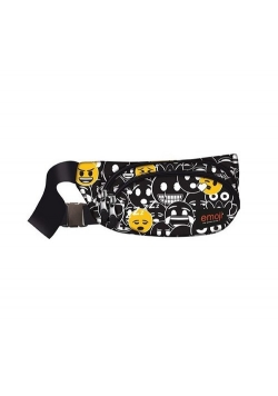 Saszetka na pasek nerka emoji czarna