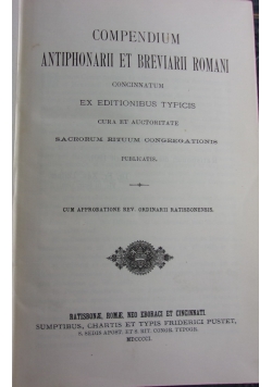 Compendium antiphonarii et breviarii Romani