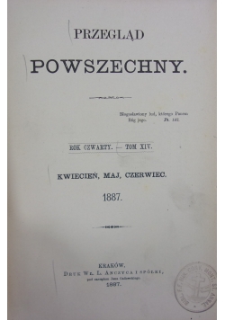 Przegląd powszechny, tom XXIV. 1889r.