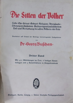 Die Sitten der Volker, tom 3,